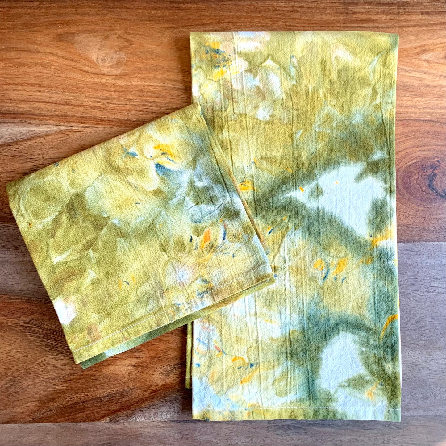 WaterColor Tea Towel - Moss