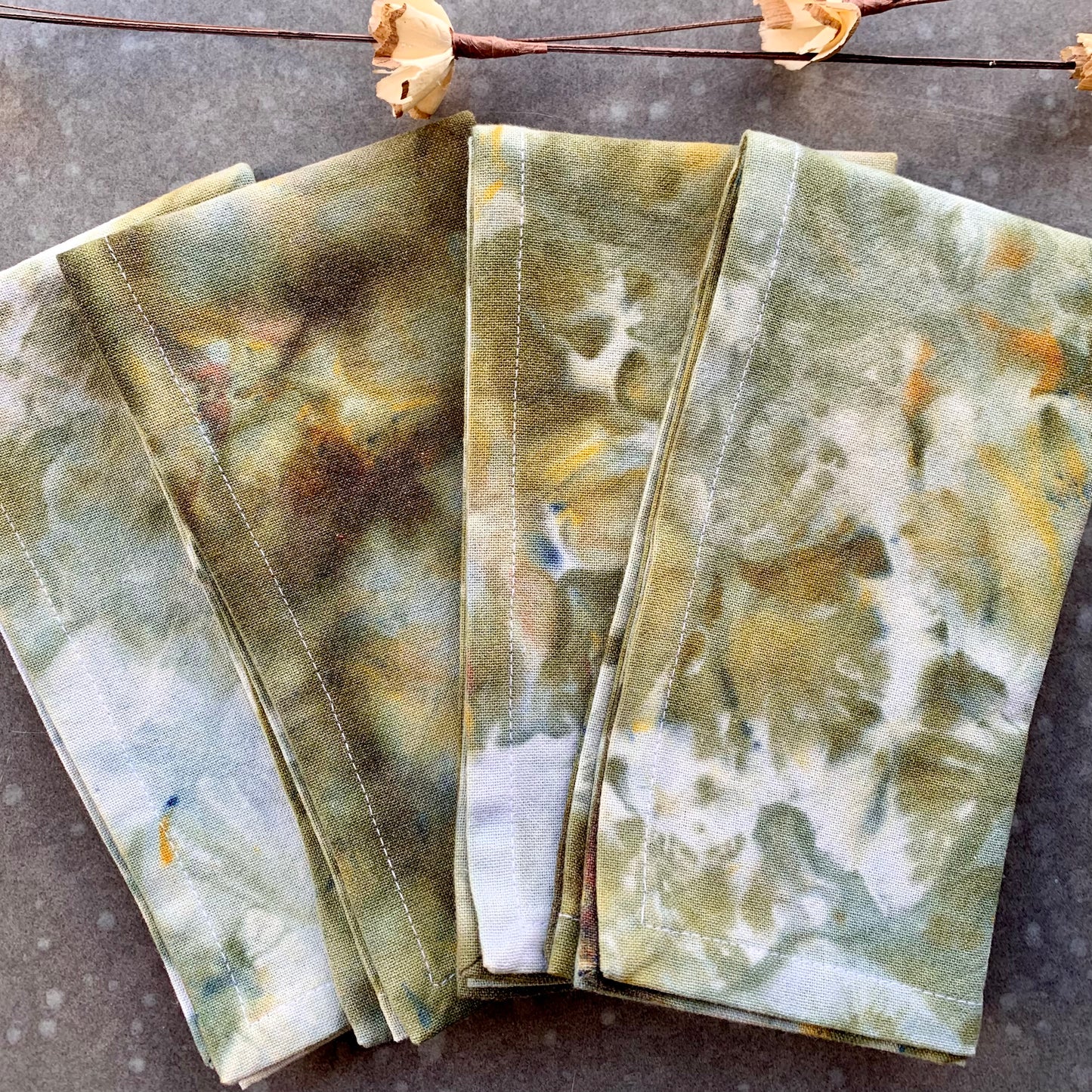 WaterColor Napkin - Moss