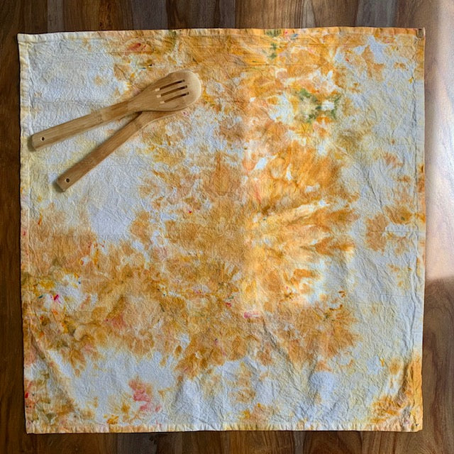 WaterColor Tea Towel - Marigold