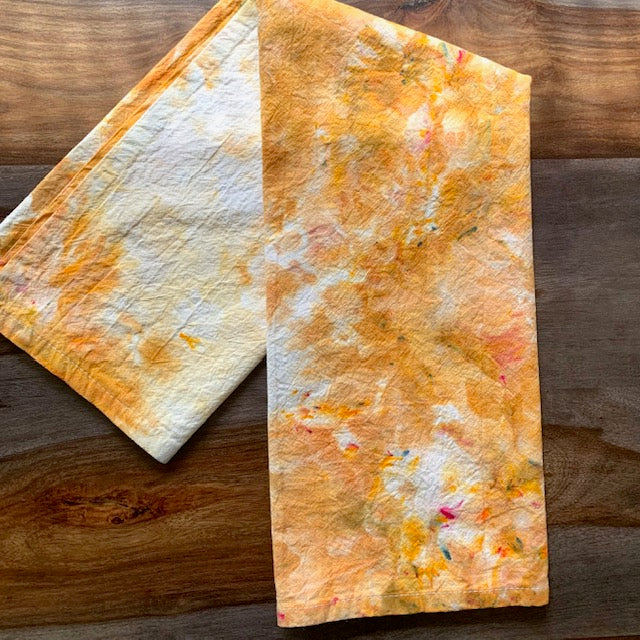 WaterColor Tea Towel - Marigold