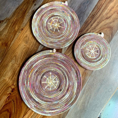 Round Trivet Set - Shiitake